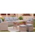 CONJUNTO JARDIN RATAN MADAGASCAR. SOFA, 2 SILLONES, 2 PUFF Y MESA