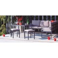 CONJUNTO JARDIN ALUMINIO CÓRCEGA 2 SOFAS, MESA Y 2 TABURETES