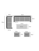 CONJUNTO JARDIN ALUMINIO CÓRCEGA 2 SOFAS, MESA Y 2 TABURETES