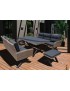 CONJUNTO JARDIN RATAN PASCUA 2 SOFAS, 2 TABURETES Y MESA