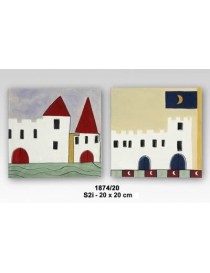 CUADRO INFANTIL 20X20 CASTILLOS