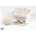 JUEGO BEBE 7 PIEZAS BEIGE