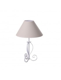 LAMPARA MESA METAL LINO 30X30X45