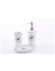 SET 3 BAÑO CERAMICA LAVANDA 