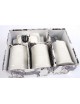 SET 6 PIEZAS BAÑO CERAMICA BLANCO CORONA 