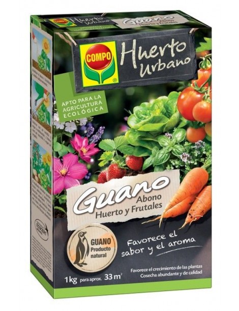 COMPO HUERTO URBANO GUANO ABONO HUERTO Y FRUTALES