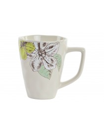 MUG GRES HOJAS 280 ML. 