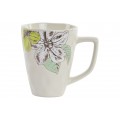 MUG GRES HOJAS 280 ML. 