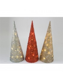 CONO NAVIDAD 50 CM. 20 LED CALIDO 