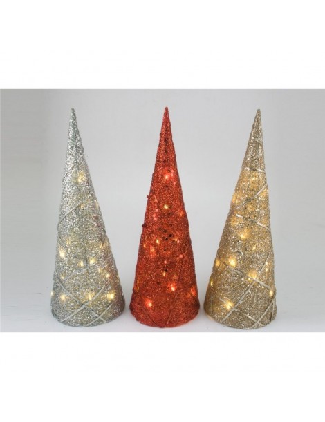 CONO NAVIDAD 50 CM. 20 LED CALIDO 