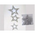 SET 3 ESTRELLAS CON 30 LED PLATA