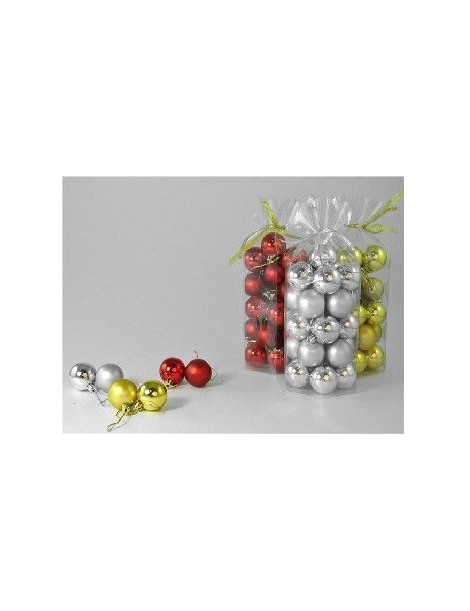 SET 25 BOLAS NAVIDAD EN BOLSA CON LAZO 4